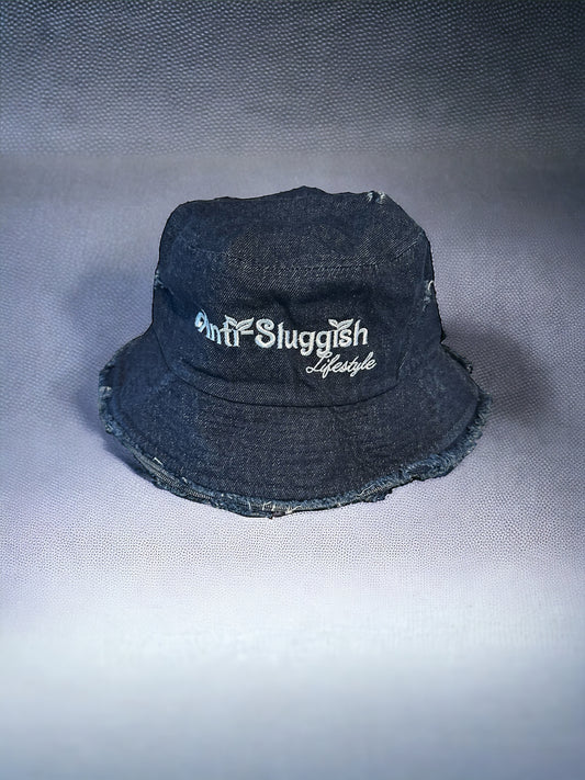 Anti-Sluggish™️ Denim Distressed Bucket Hat